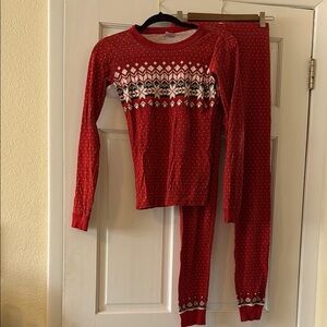 Hanna Andersson Kids size 14-16 long john pajamas